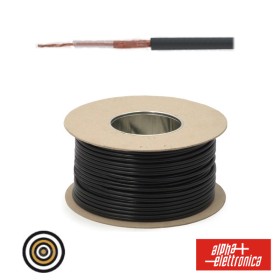 Cabo Microfone 1 Condutor + Malha 0.60Mm Ø4.7Mm Preto