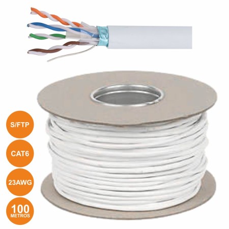 Cabo Ftp Cat6 4X2Xawg23 Flexivel 100M Cinzento