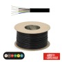Cabo Telefone 6 Condutores 6X0.14Mm Dim 6.9X2.55 Preto