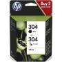 Tinteiro Original HP nº304 Multipack/ Preto/ 3 Cores