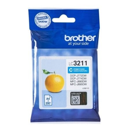 Tinteiro Original Brother LC-3211C/ Cyan