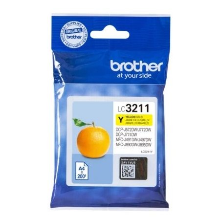 Tinteiro Original Brother LC-3211Y/ Amarelo