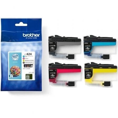 Tinteiro Original Brother LC424VAL/ Multipack/ Cyan/ Magenta/ Amarelo/ Preto