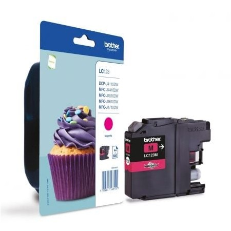 Tinteiro Original Brother LC-123M/ Magenta