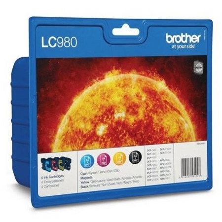 Tinteiro Original Brother LC-980 Multipack/ Cyan/ Magenta/ Amarelo/ Preto