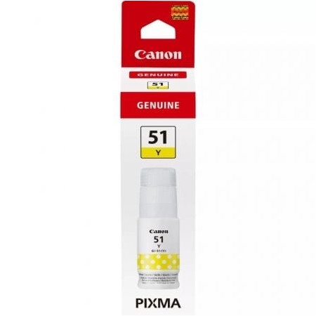 Garrafa de Tinta Original Canon GI-51/ Amarelo