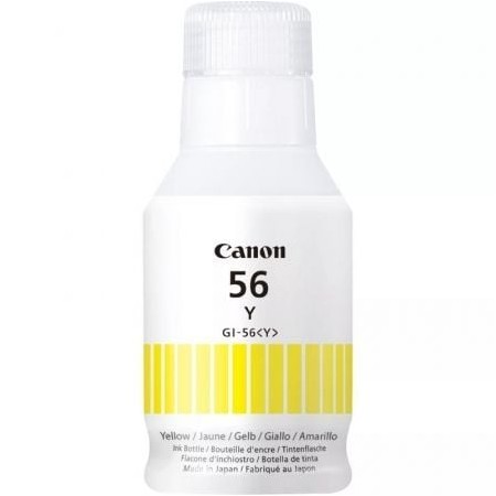 Garrafa de Tinta Original Canon GI-56/ Amarelo