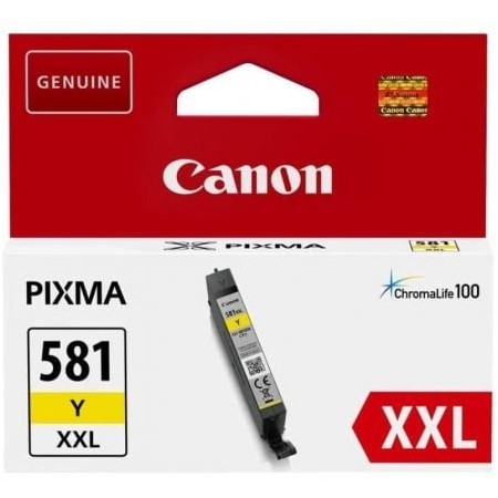 Tinteiro Original Canon CLI-581XXL Alta Capacidade/ Amarelo