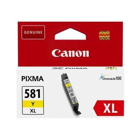 Tinteiro Original Canon CLI-581YXL Alta Capacidade/ Amarelo