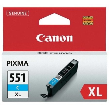 Tinteiro Original Canon CLI-551C XL Alta Capacidade/ Cyan