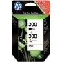 Tinteiro Original HP nº300 Multipack/ Preto/ 3 Cores