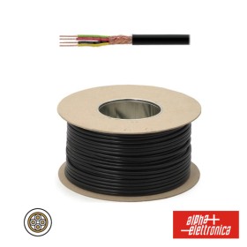 Cabo Eletronica 4 Condutores + Malha 4X0.22 °5 Preto