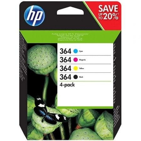 Tinteiro Original HP nº364 Multipack/ Preto/ Magenta/ Cyan/ Amarelo