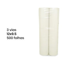 Papel de Computador 12x9.5 - 4 vias Autocopiativo - 500 Folhas