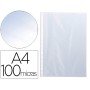Bolsa Catalogo/Mica Q-Connect Din A4 100 Microns Cristal Caixa de 100 Unidades