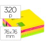 Bloco de Notas Adesivas Q-Connect Fluorescente 75 x 75 Mm