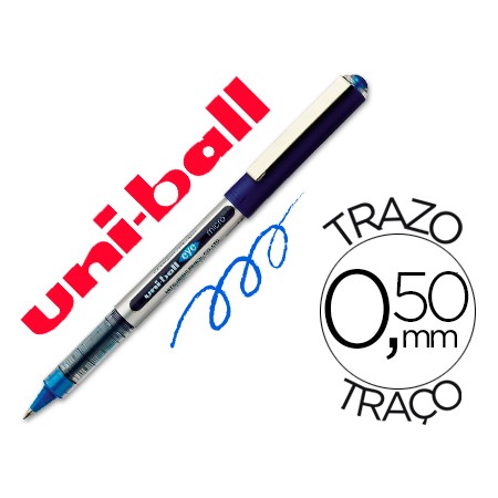 Marcador Uni-Ball Roller Ub-150 Micro Eye Azul 0,5 Mm