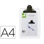 Porta Notas Q-Connect Plastico Din A4 Transparente Extra Duro