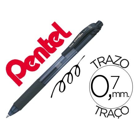 Roller Pentel Energel Bl107 0,7Mm Preto