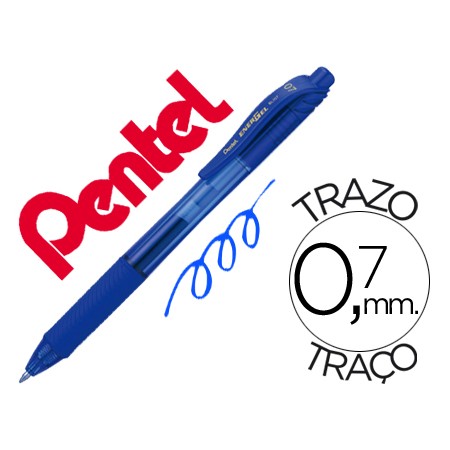 Roller Pentel Energel Bl107 0,7Mm Azul