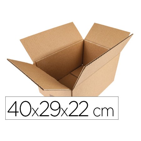 Caixa Para Embalar Americana Q-Connect Medidas 400X290X220 Mm Espessura Cartao 5 Mm