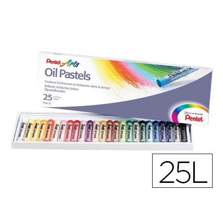 Pastel de Oleo Pentel Arts 25 Cores