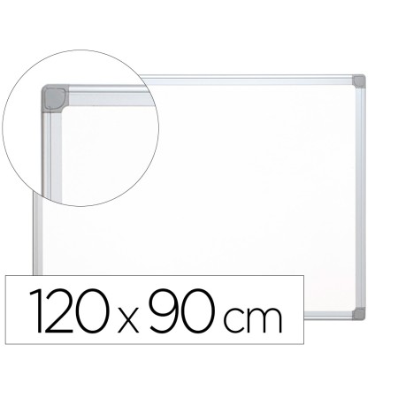 Quadro Branco Q-Connect Lacado Magnetico C/Caixilho em Aluminio 120 x 90 Cm