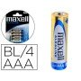 Pilha Maxell Alcalina 1.5 V Tipo AAA Lr03 Blister de 4 Unidades