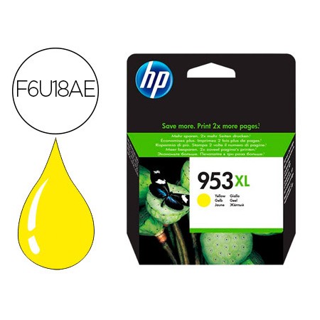 Tinteiro Hp 953Xl Officejet Pro 7740 / 8218 / 8710 / 8715 / 8720 / 8725 / 8730 / 8740 / 8745 Amarelo 1.450 Pag