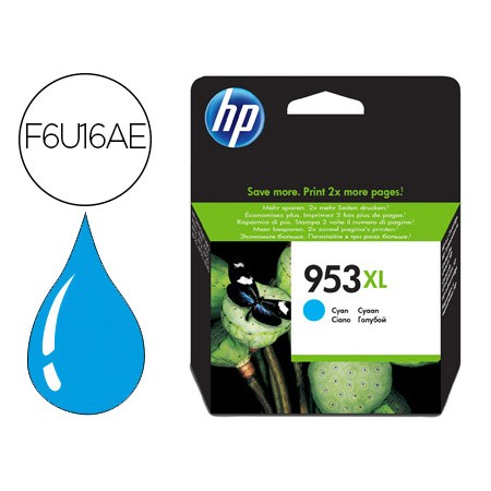 Tinteiro Hp Jet 953Xl Officejet Pro 8210 / 8710 / 8725 Cian 1.450 Pag