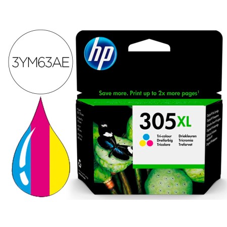 Tinteiro Hp 305Xl Deskjet 1210 / 1212 / 1255 / 2732 / 2752 / 4155 / 4158 Envy 6020 / 6052 /6055 / 6420 Tricolor 200