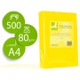 Papel de Cor Q-Connect Din A4 80 Gr Amarelo Intenso Embalagem de 500 Folhas