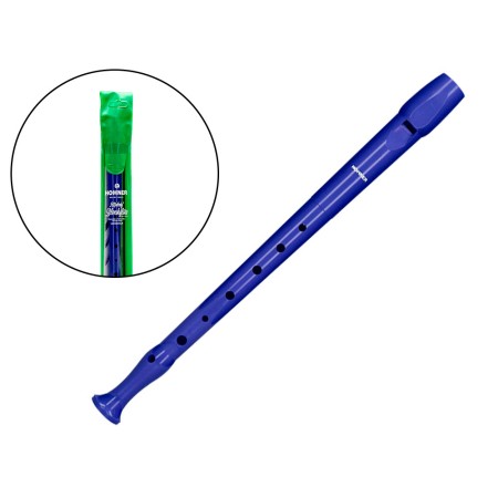 Flauta Hohner 9508 Cor Azul Bolsa Verde E Transparente