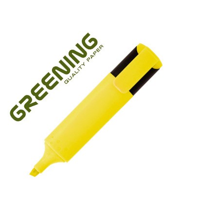 Marcador Greening Fluorescente Ponta Biselada Amarelo