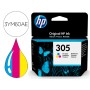 Tinteiro Hp 305 Deskjet 1210 / 1212 / 1255 / 2732 / 2752 / 4155 / 4158 Envy 6020 / 6052 /6055 / 6420 Tricolor 100