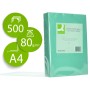 Papel de Cor Q-Connect Din A4 80 Gr Verde Embalagem de 500 Folhas