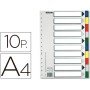 Separador Esselte de Plastico Conjunto de 10 Separadores de Cores Din A4 com 5 Cores Multiperfurado