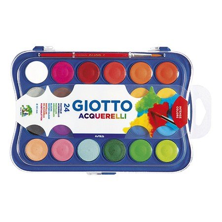 Aguarela Giotto 24 Cores Estojo de Plastico