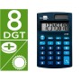 Calculadora de Bolso Xf06 8 Digitos Solar E Pilhas Cor Azul 98X62X8 Mm