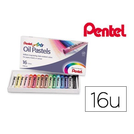 Pastel de Oleo Pentel Arts 16 Cores