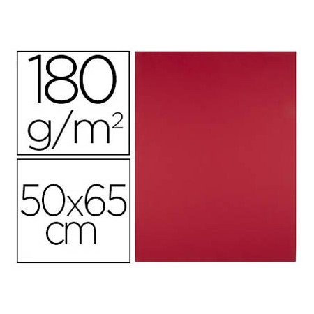 Cartolina 50X65 Cm 180 Gr Vermelho Natal Pack de 25 Unidades