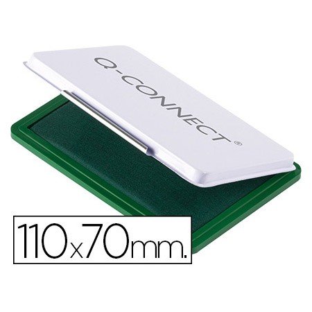 Almofada Para Carimbo Q-Connect 110X70 Mm Verde