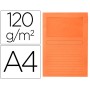 Classificador Q-Connect em Cartolina Din A4 Laranja com Janela Transparente 120 Gr