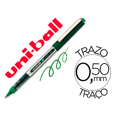 Marcador Uni-Ball Roller Ub-150 Micro Eye Verde 0,5 Mm