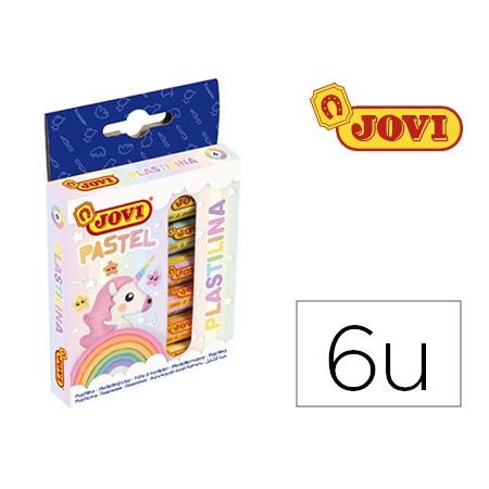 Plasticina Jovi 90 Estojo 6 Unidades Cores Pastel Sortidas 15 G