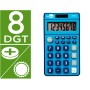 Calculadora de Bolso Xf09 8 Digitos Solar E Pilhas Cor Azul 115X65X8 Mm