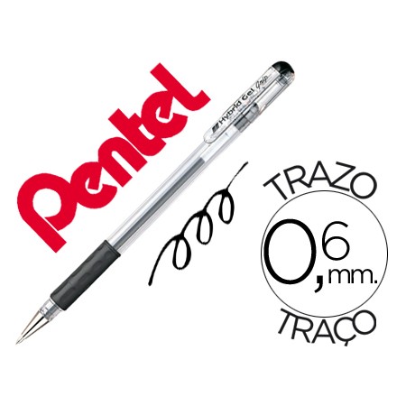 Roller Pentel K116 Gel Grip Preto