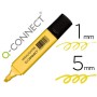 Marcador Fluorescente Q-Connect Pastel Amarelo Ponta Biselada