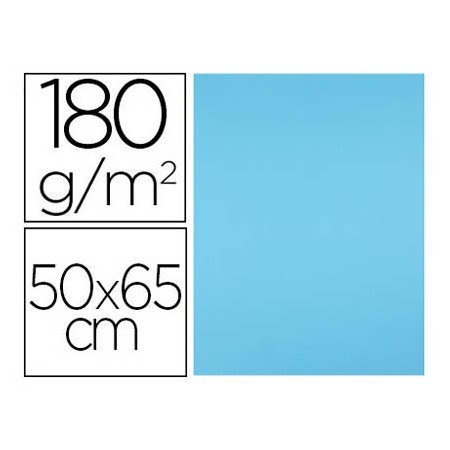 Cartolina 50X65 Cm 180 Gr Azul Turquesa Pack de 25 Unidades