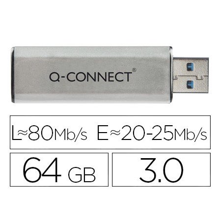 Pen Drive USB Q-Connect Flash 64Gb 3.0